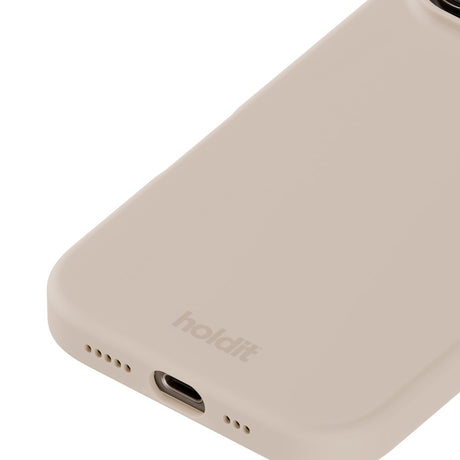 Holdit iPhone 16 Pro Soft Touch Silikone Mobil Cover - Light Beige