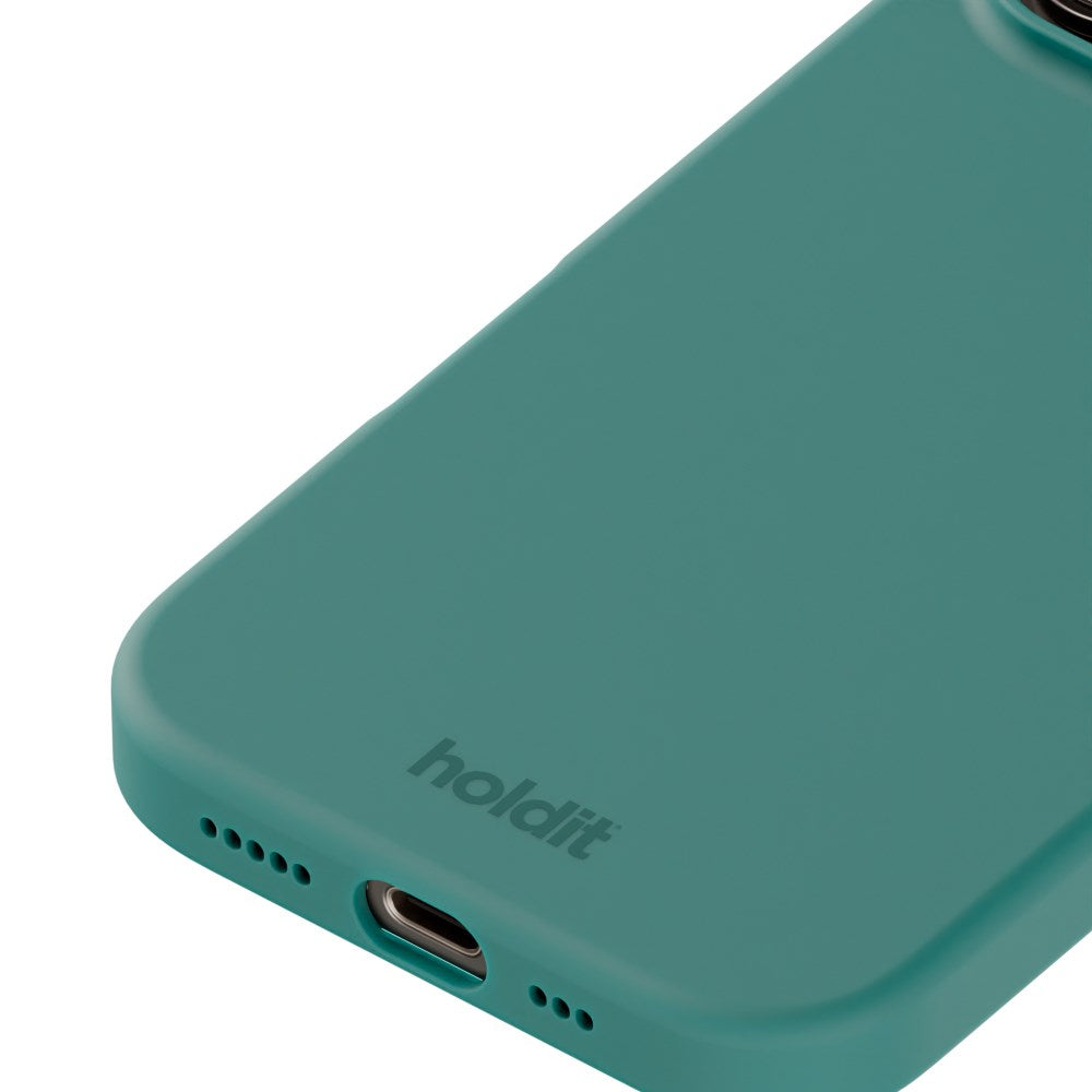 Holdit iPhone 16 Pro Soft Touch Silikone Mobil Cover - Moss Green