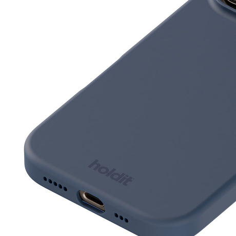 Holdit iPhone 16 Pro Soft Touch Silikone Mobil Cover - Pacific Blue