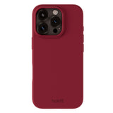 Holdit iPhone 16 Pro Soft Touch Silikone Mobil Cover - Red Velvet