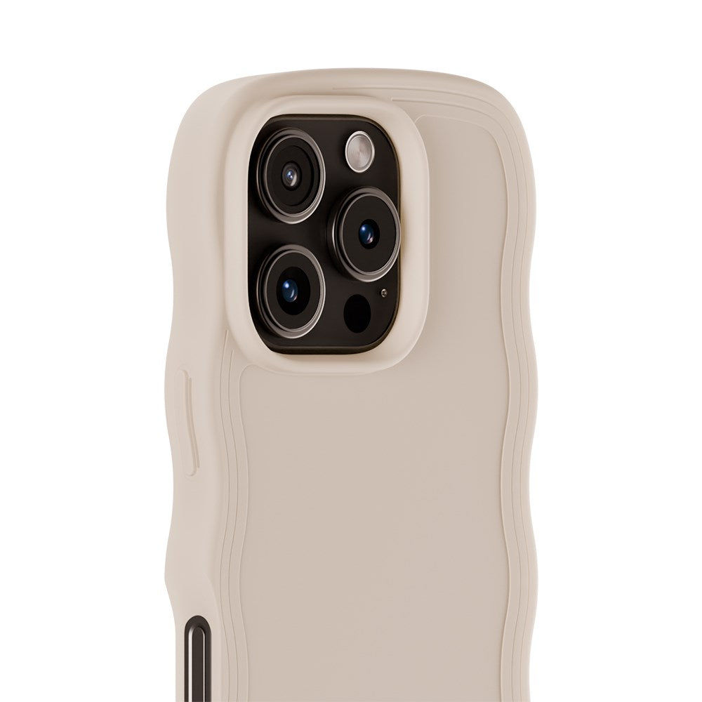 iPhone 16 Pro Holdit Wavy Case - Light Beige