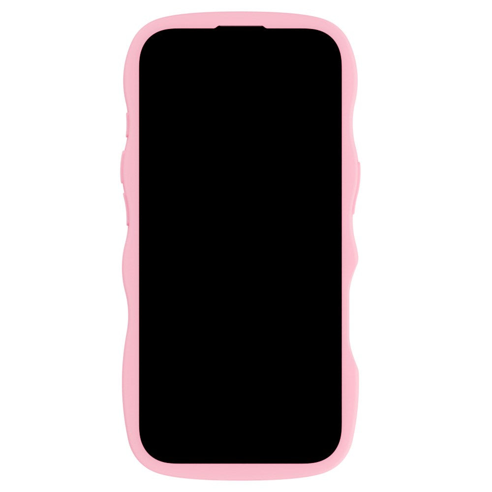 iPhone 16 Pro Holdit Wavy Case - Pink / Transparent