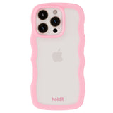 iPhone 16 Pro Max Holdit Wavy Case - Pink / Transparent