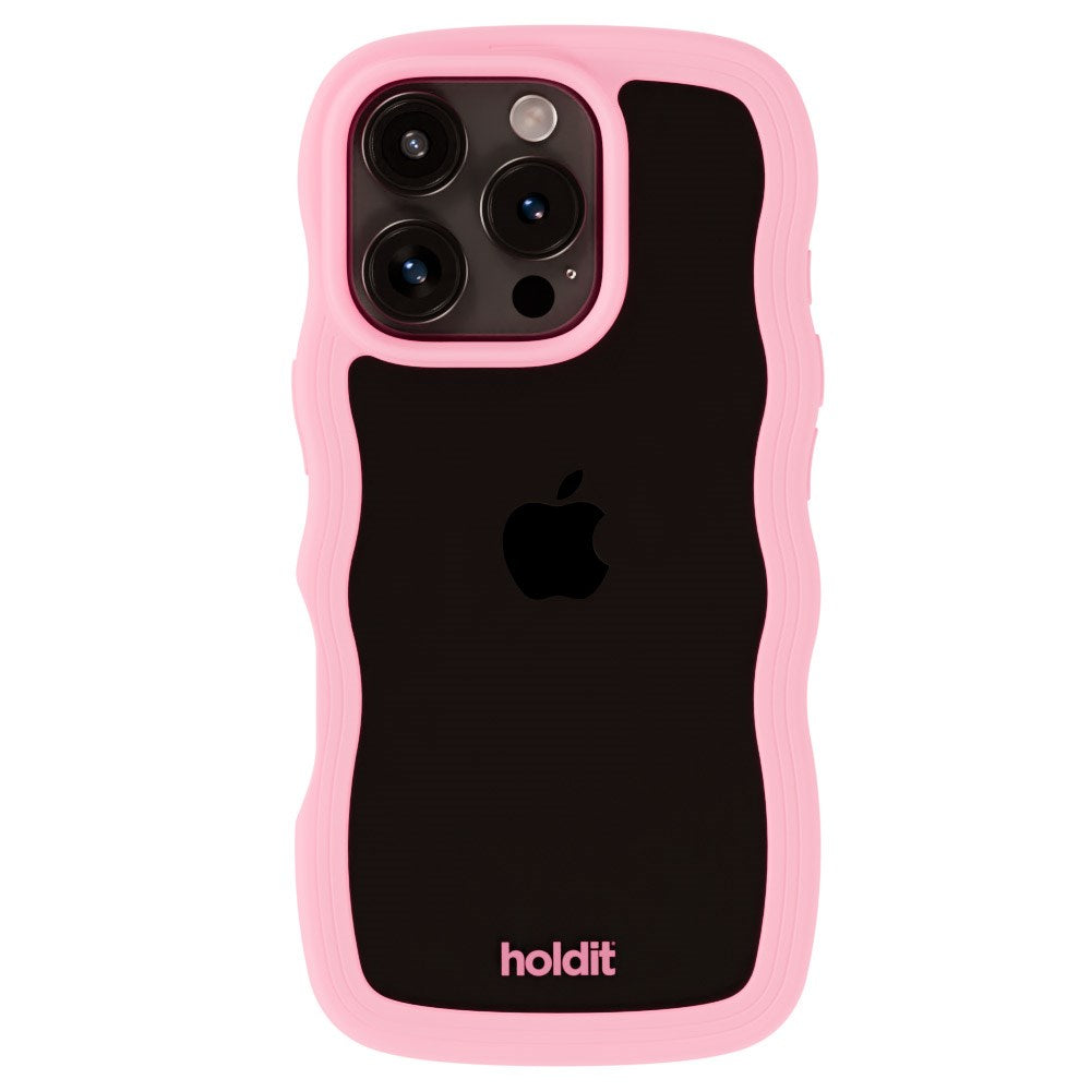 iPhone 16 Pro Max Holdit Wavy Case - Pink / Transparent