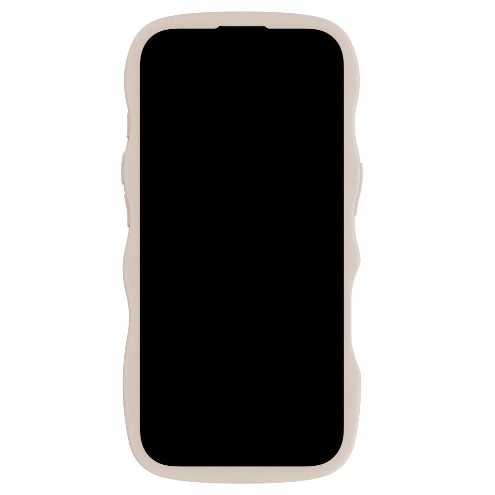 iPhone 16 Pro Max Holdit Wavy Case - Beige / Transparent