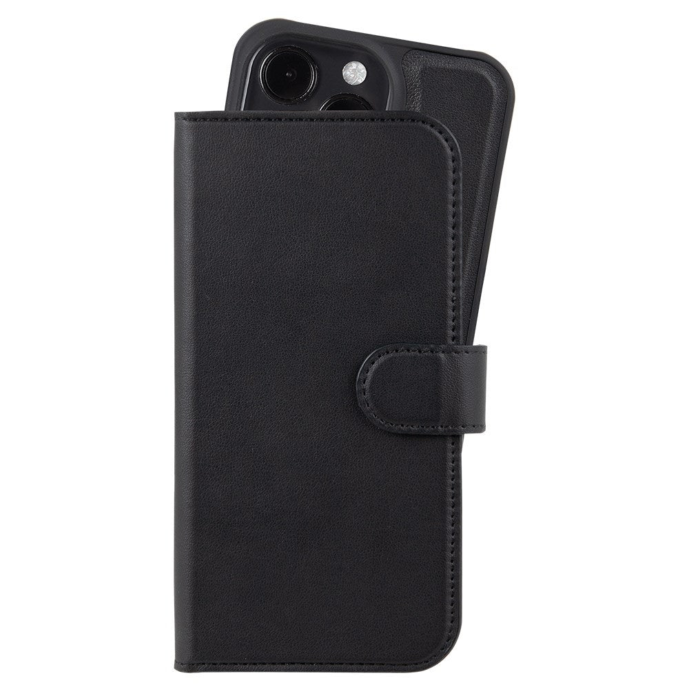 Holdit iPhone 16 Pro Wallet Case Magnet Plus - Mobil Cover - Black