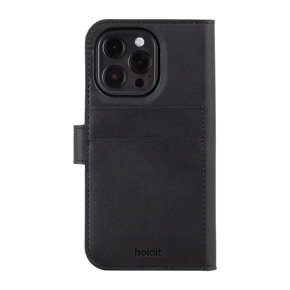 Holdit iPhone 16 Pro Wallet Case Magnet Plus - Mobil Cover - Black