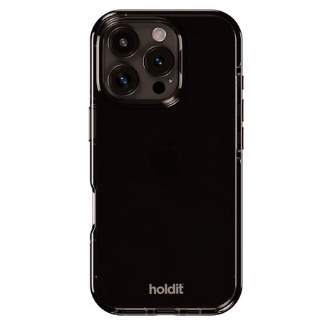 Holdit iPhone 16 Pro Seethru Mobil Cover - Black