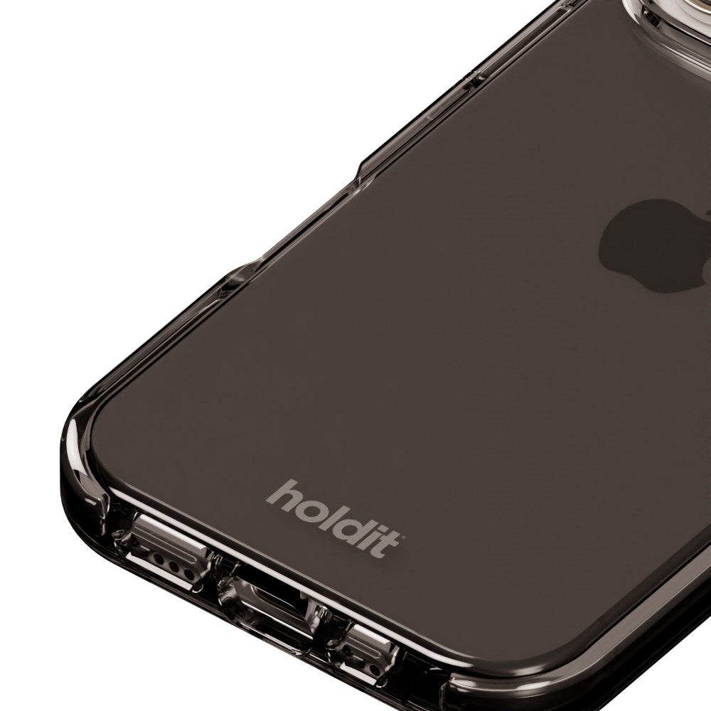 Holdit iPhone 16 Pro Seethru Mobil Cover - Black