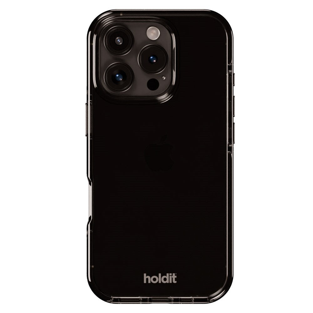 Holdit iPhone 16 Pro Max Seethru Mobil Cover - Black