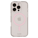 Holdit iPhone 16 Pro MagSafe Mobil Cover - Transparent / Pink