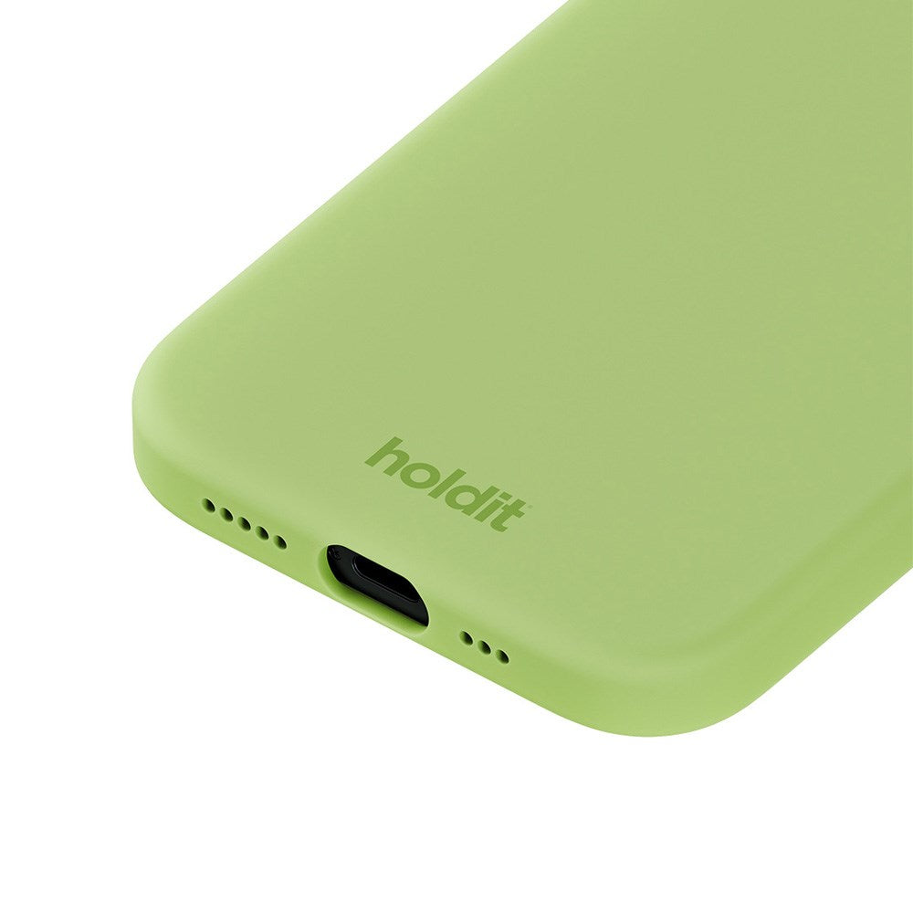 Holdit iPhone 15 Soft Touch Silikone Mobil Cover - Matcha