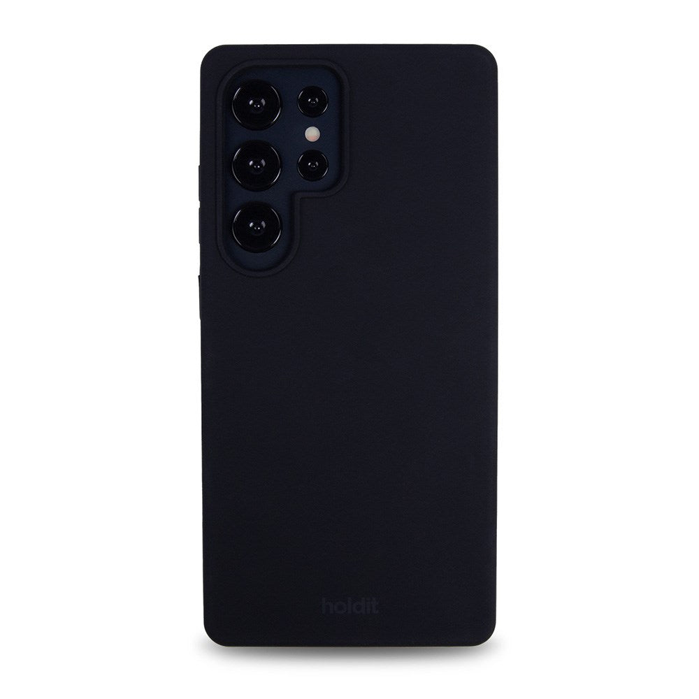 Holdit Samsung Galaxy S25 Ultra Soft Touch Silikonebagsidecover - Sort