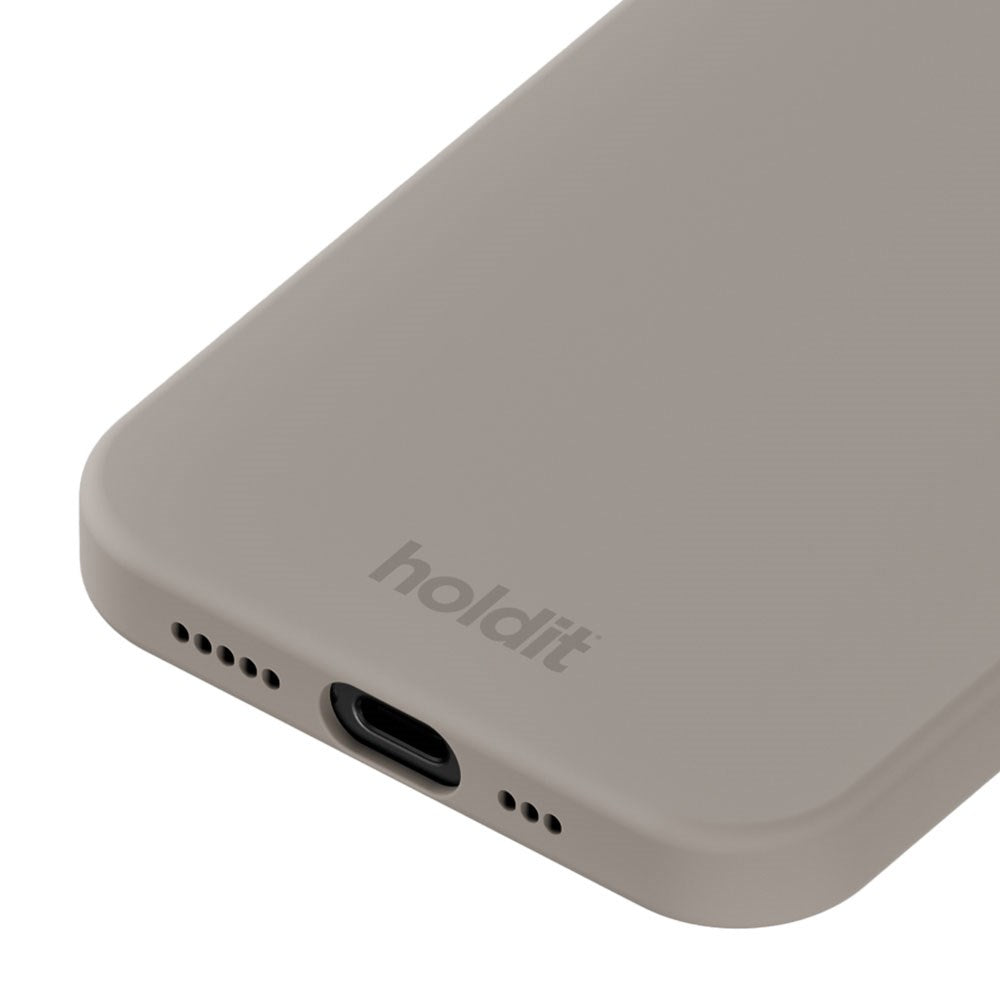 Holdit iPhone 16e Soft Touch Silikone Mobil Cover - Taupe