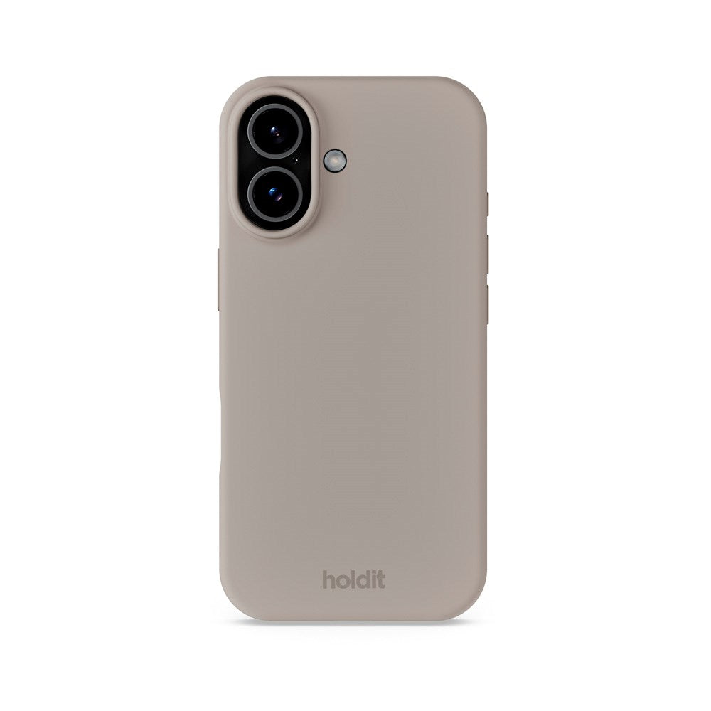 Holdit iPhone 17 Soft Touch Silikone Mobil Cover - Taupe