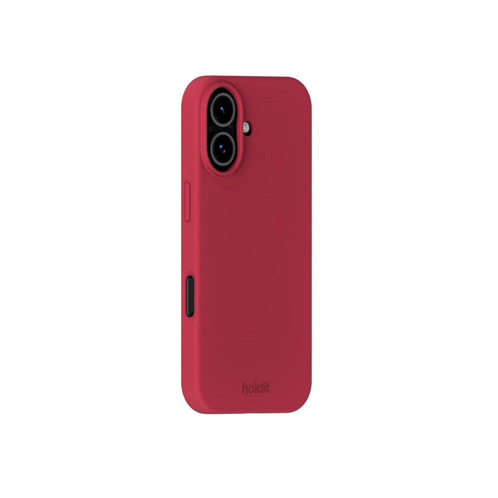 Holdit iPhone 17 Soft Touch Silikone Mobil Cover - Red Velvet