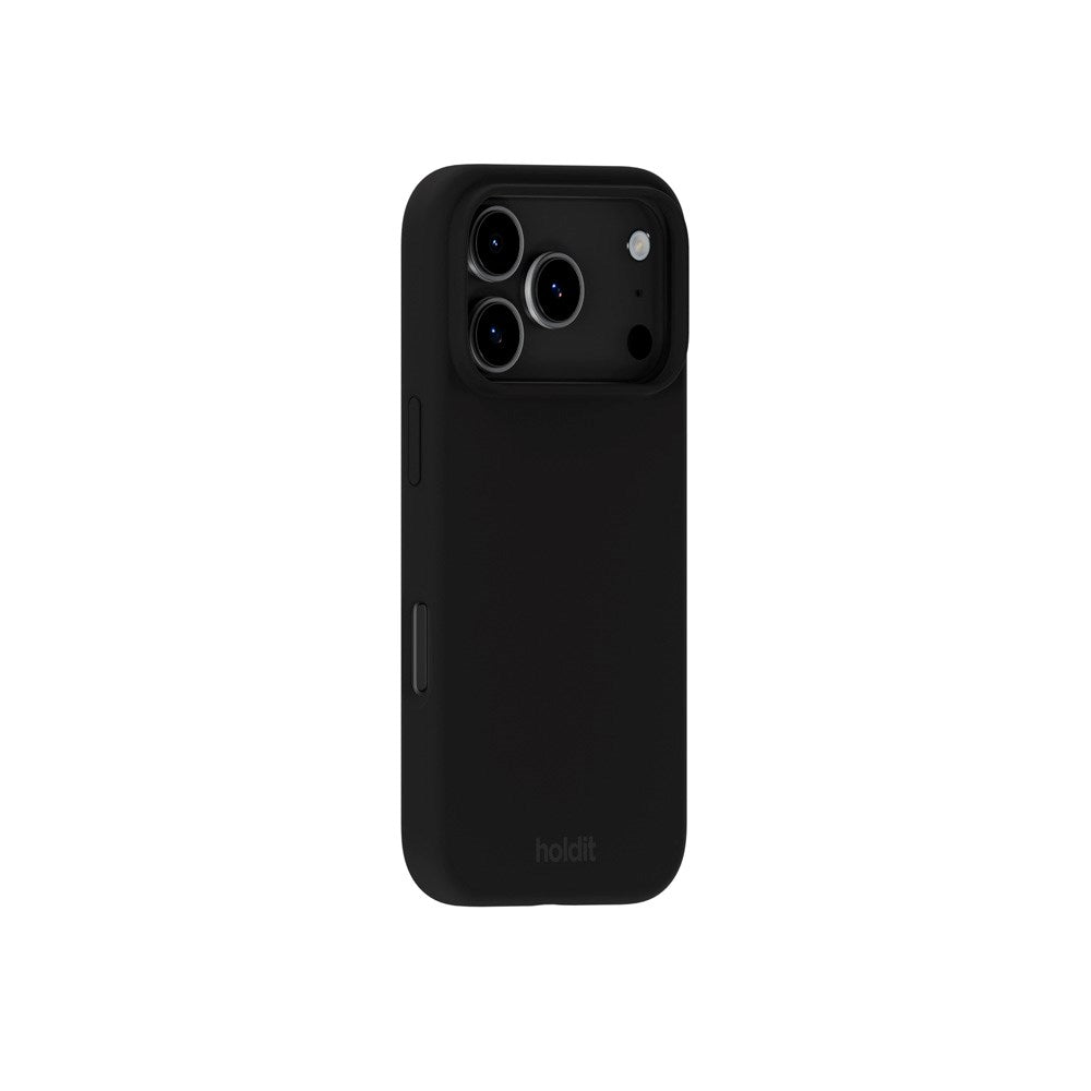 Holdit iPhone 17 Pro Soft Touch Silikone Mobil Cover - Black