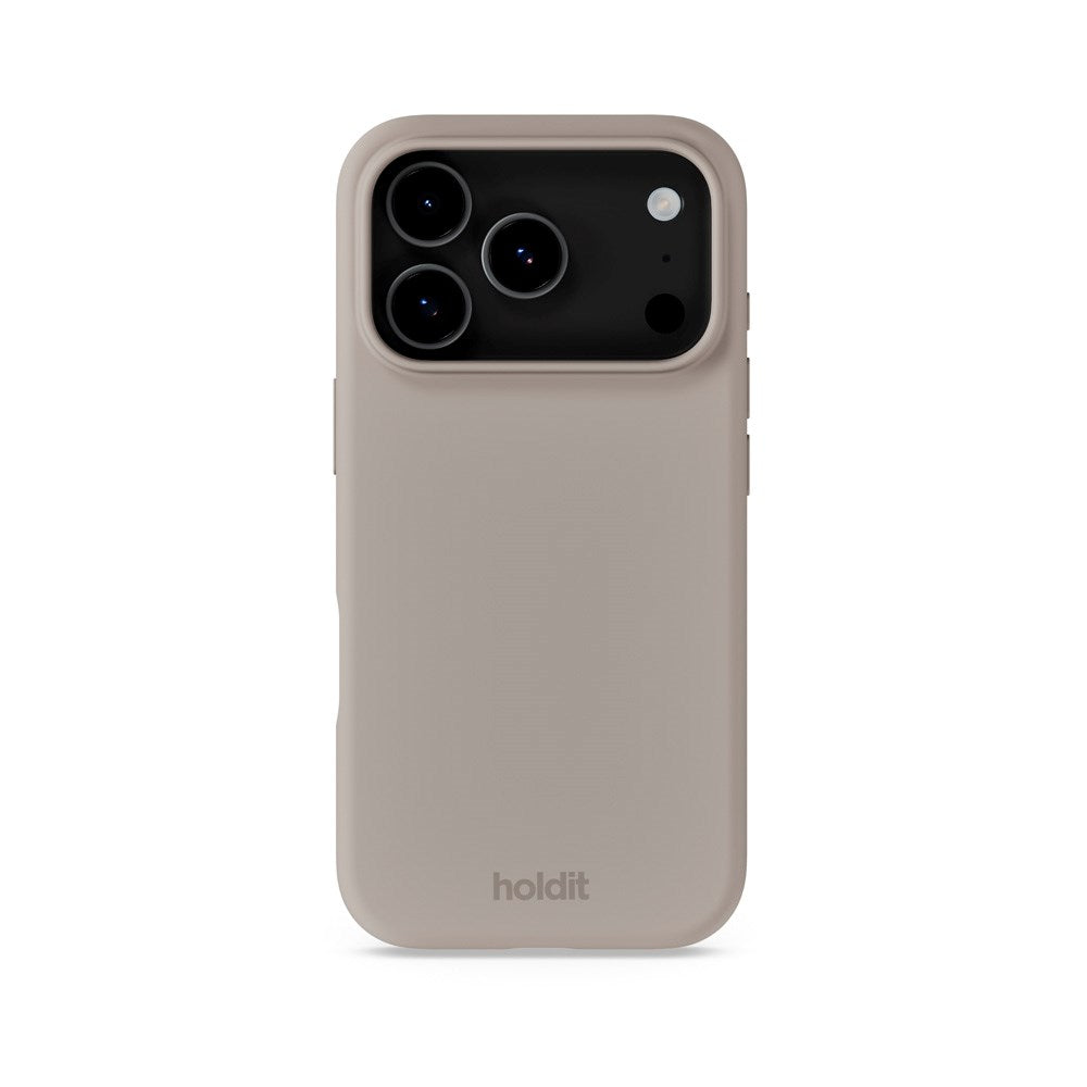 Holdit iPhone 17 Pro Soft Touch Silikone Mobil Cover - Taupe - (DEMO)