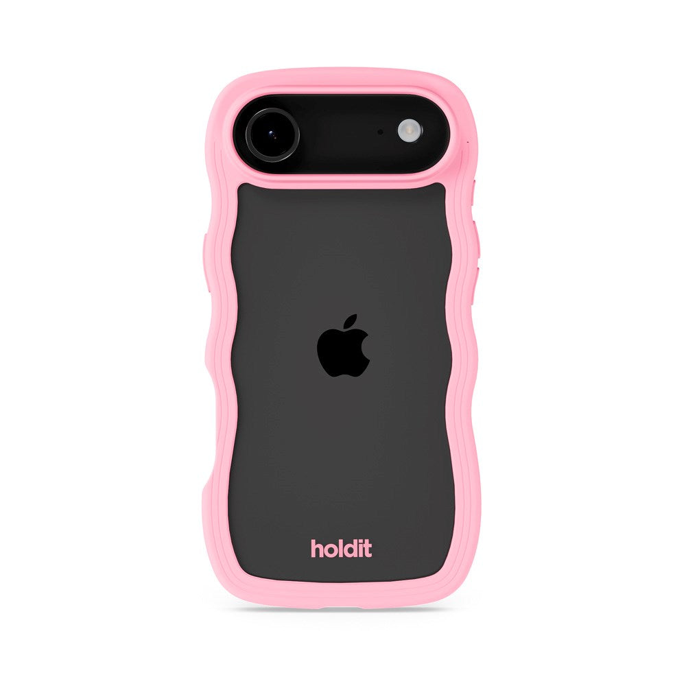 iPhone Air Holdit Wavy Cover - Pink / Transparent