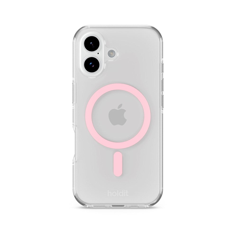 iPhone 17 Holdit MagSafe Cover - Transparent / Pink