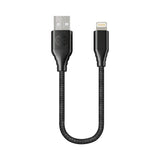 Forever USB-A til Lightning Kabel 12W - 20 cm - Sort