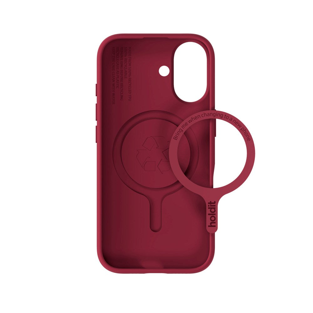 iPhone 17 Holdit Soft MagSafe Cover - Red Velvet