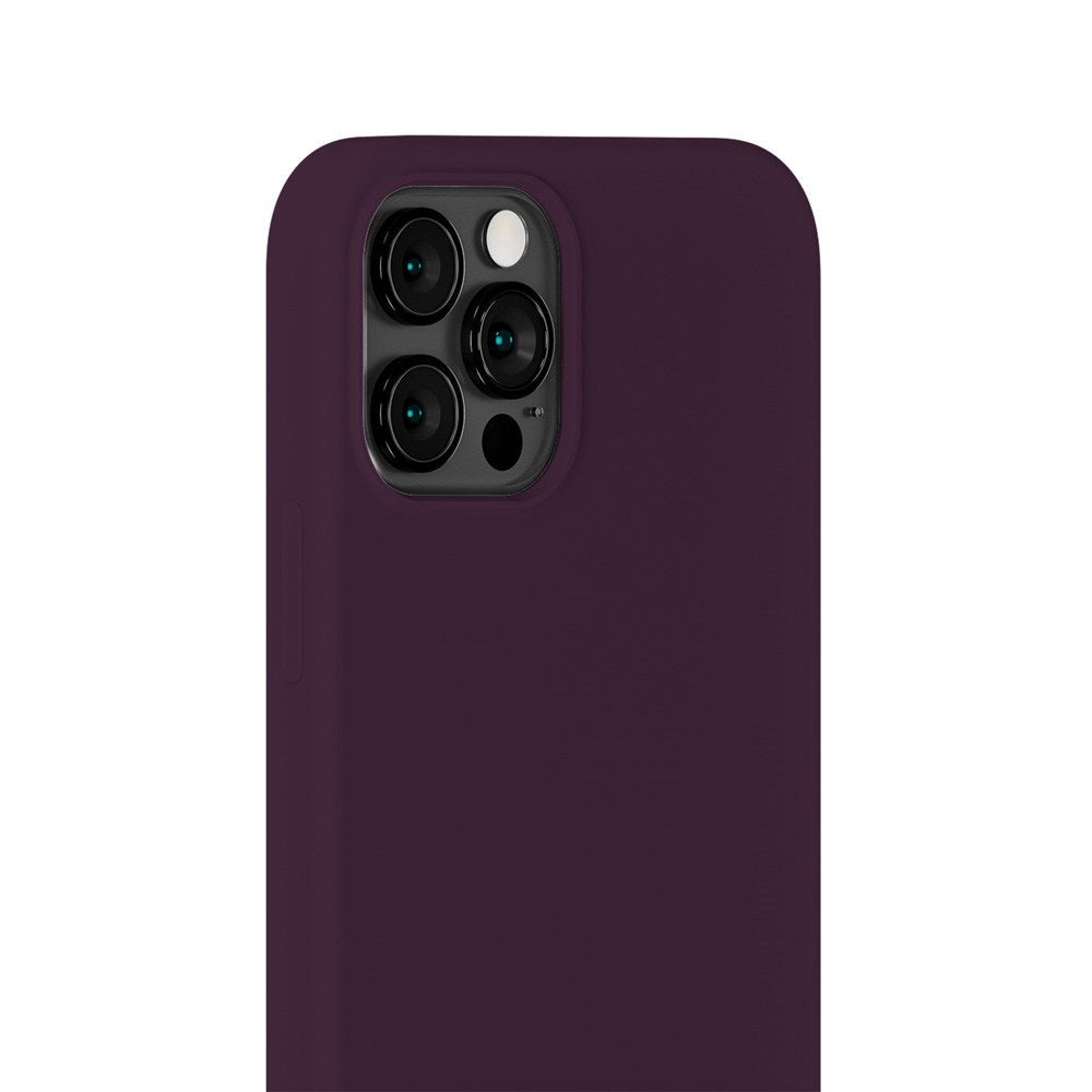 Holdit iPhone 12 / 12 Pro Soft Touch Silikone Mobil Cover - Deep Plum
