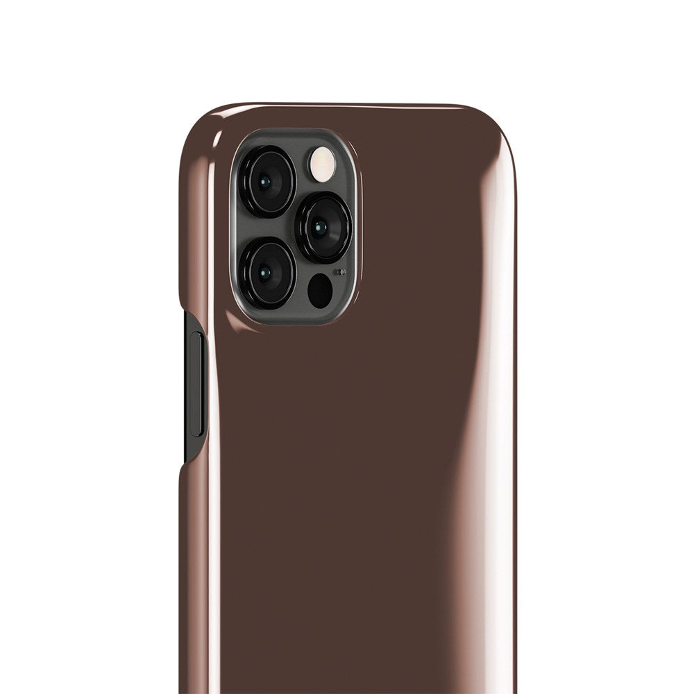 iPhone 12 / 12 Pro Holdit Puffy Case - Chocolate