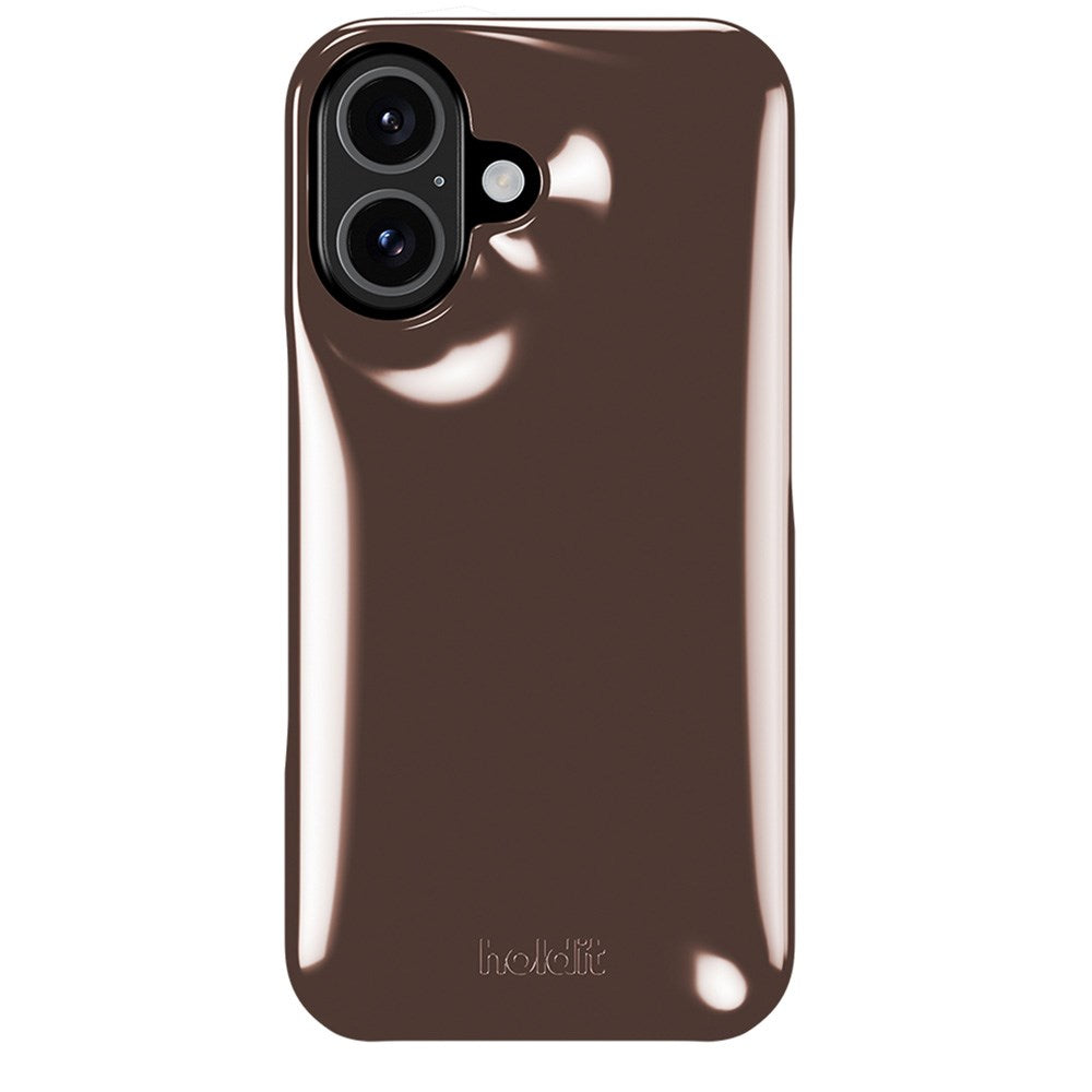 iPhone 16 Holdit Puffy Case - Chocolate