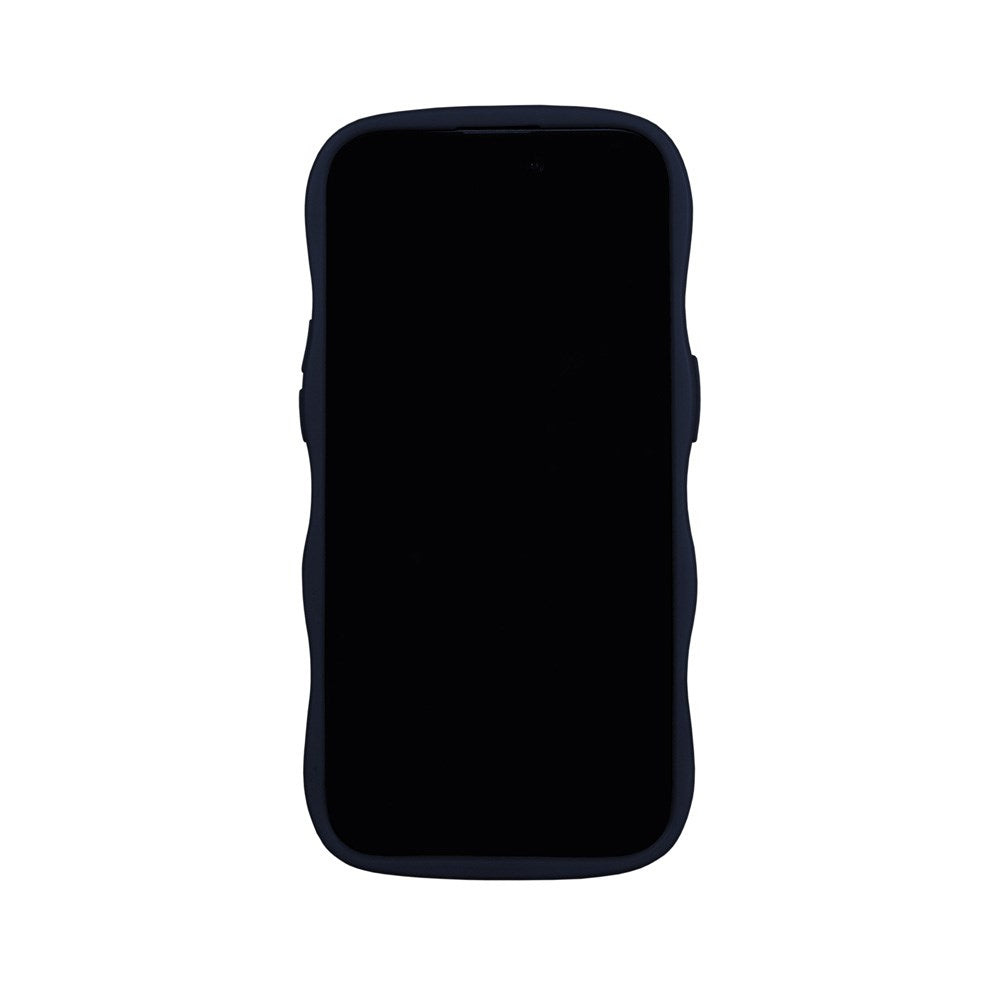 iPhone 17e / 16e / 15 / 14 / 13 Holdit Wavy Cover - Midnight Blue / Transparent - (DEMO)