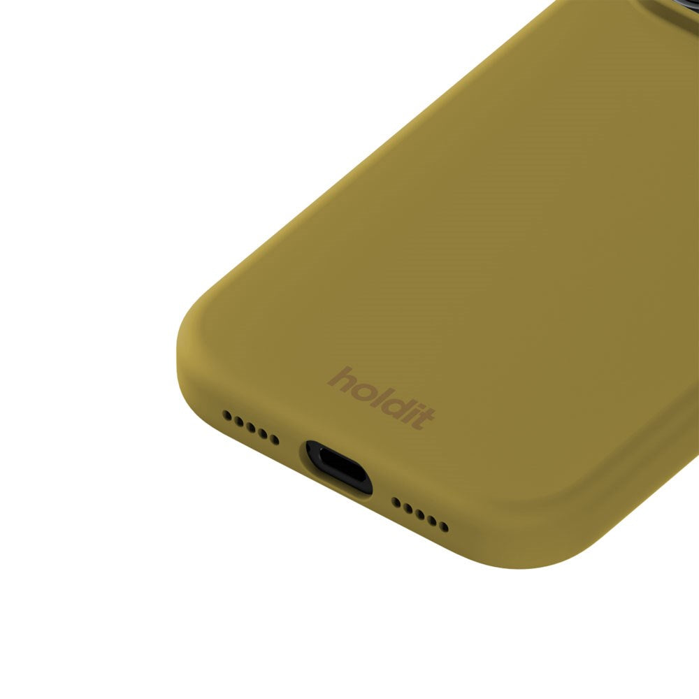 iPhone 18 Pro / 17 Pro Holdit Soft Touch Silikone Mobil Cover - Warm Olive