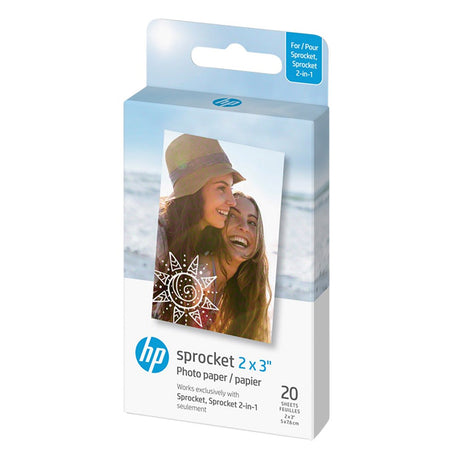 HP Sprocket / Spocket 2-in-1 Fotopapir - 20 stk. - 5 x 7,6 cm