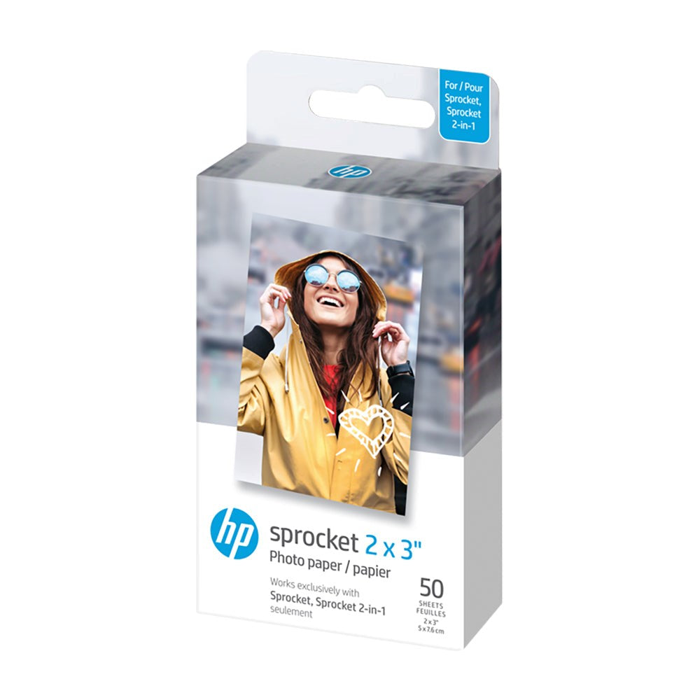 HP Sprocket / Spocket 2-in-1 Fotopapir - 50 stk. - 5 x 7,6 cm