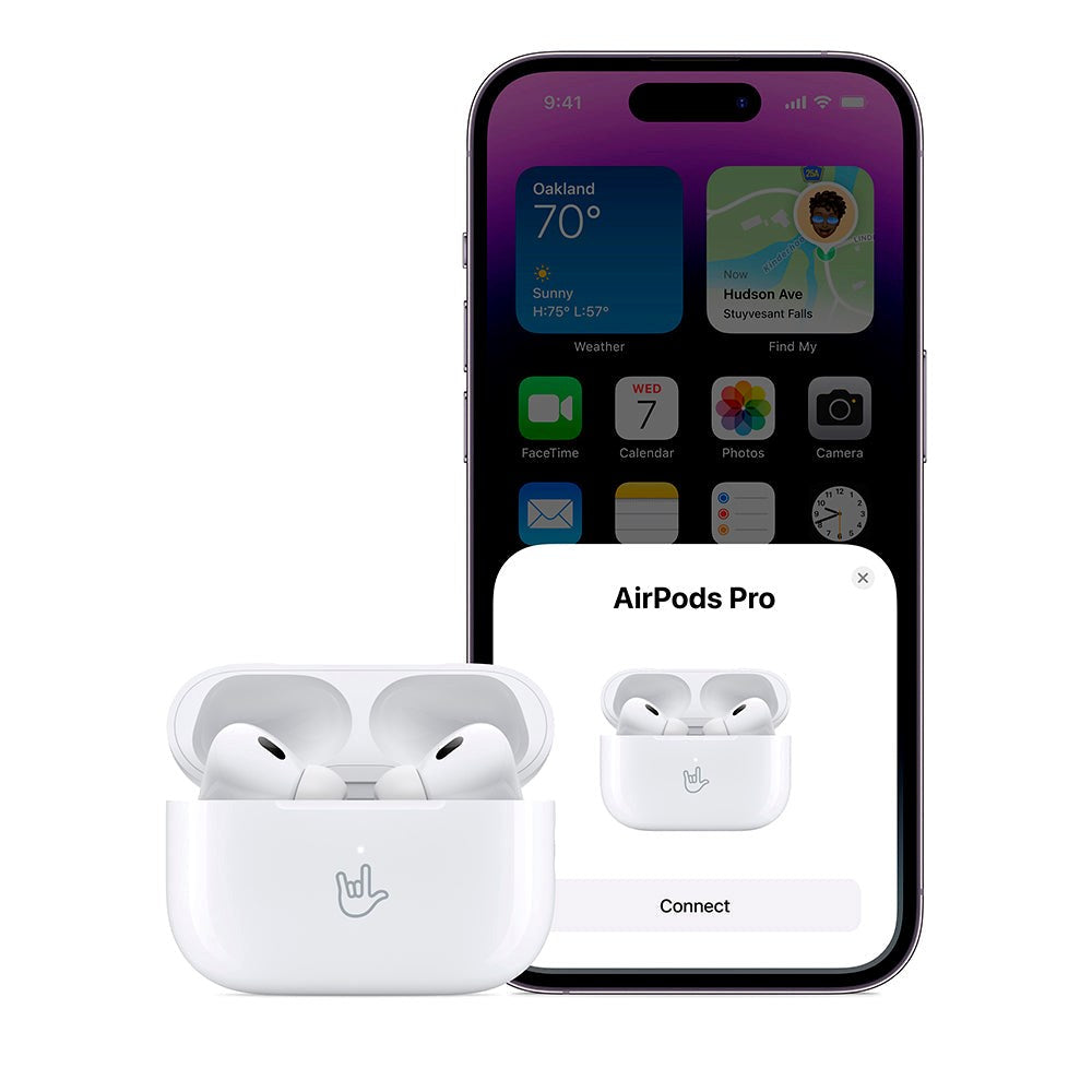 Apple AirPods Pro 2nd Gen (2022) - MTJV3DN/A - med Trådløst Opladningsetui & USB-C Kabel