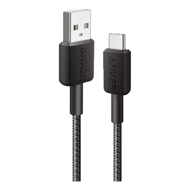 Anker 322 15W USB-C Kabel m. Nylon 1.8m - Sort