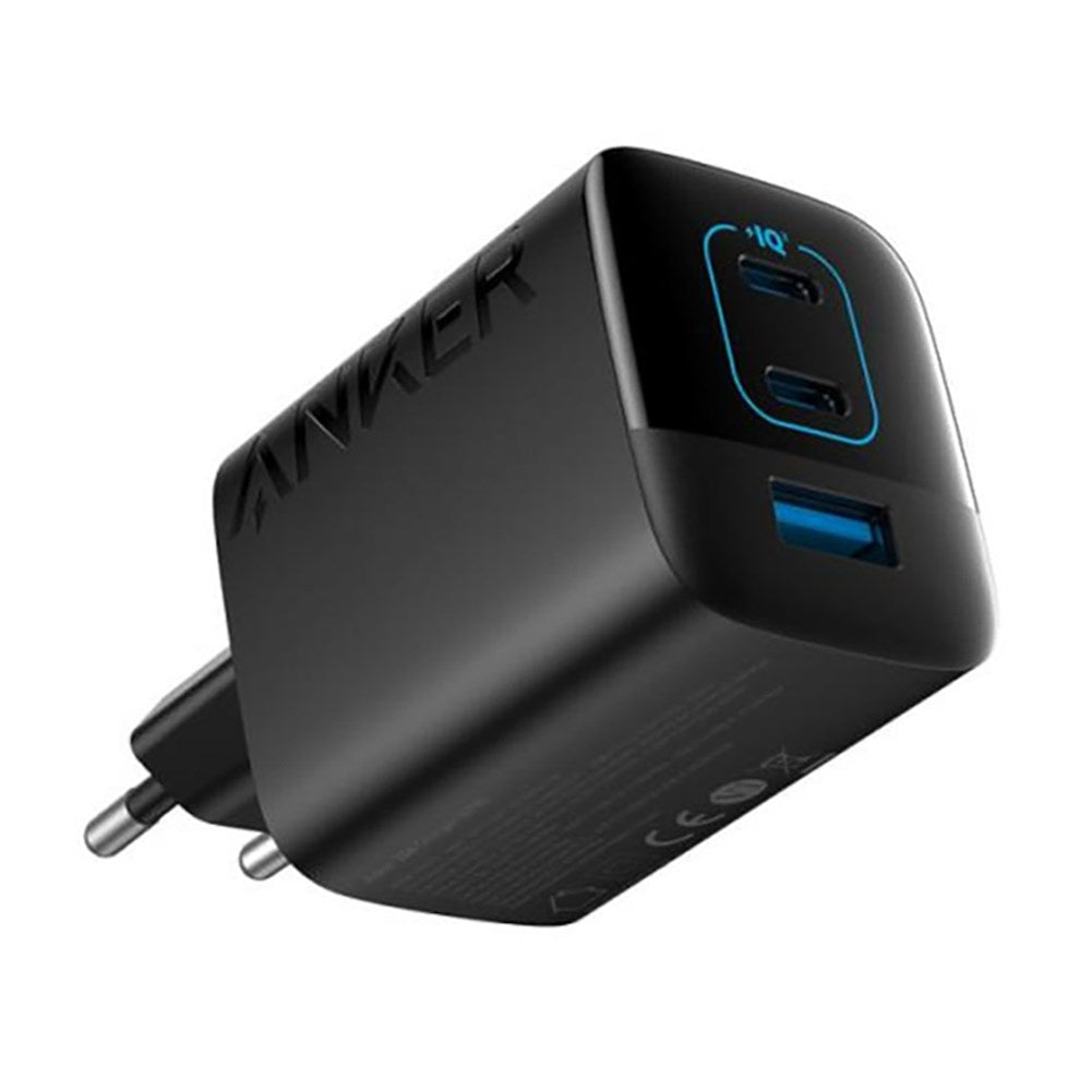 Anker 67W Vægoplader m. 1 x USB-A & 2 x USB-C - Sort