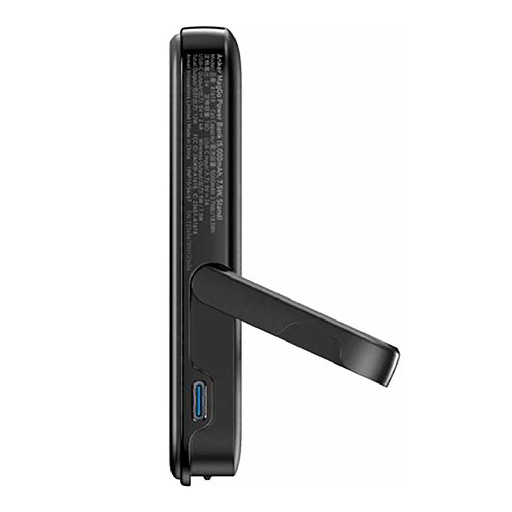 Anker MagGo Battery Trådløs Powerbank 5.000 mAh 12W - MagSafe Kompatibel - Sort