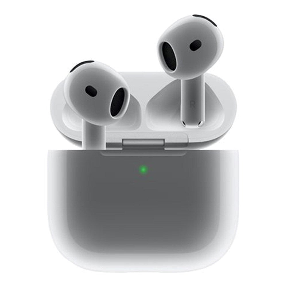 Apple AirPods 4 med Aktiv Støjreduktion In-Ear Headset inkl. Trådløst Opladningsetui - Hvid
