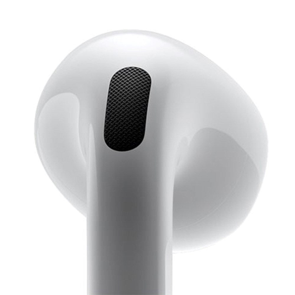 Apple AirPods 4 med Aktiv Støjreduktion In-Ear Headset inkl. Trådløst Opladningsetui - Hvid
