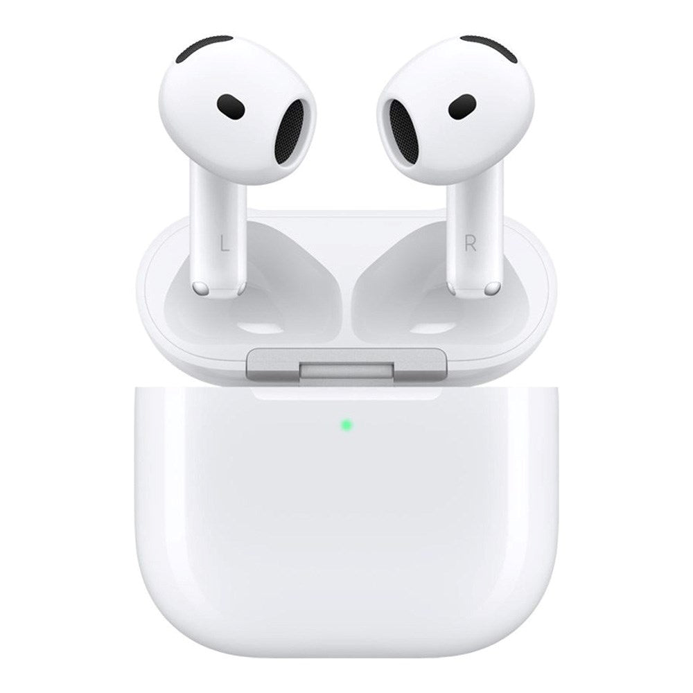 Apple AirPods 4 med Aktiv Støjreduktion In-Ear Headset inkl. Trådløst Opladningsetui - Hvid