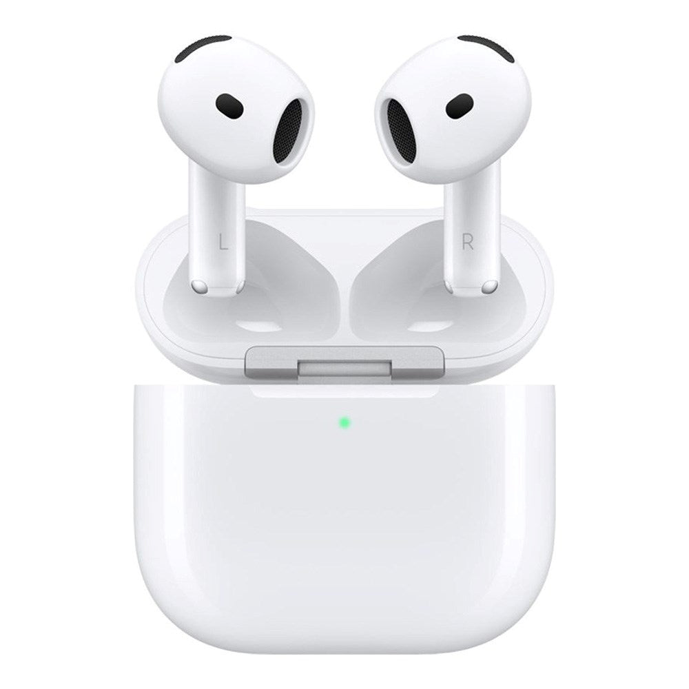 Apple AirPods 4 med Aktiv Støjreduktion  In-Ear Headset inkl. Trådløst Opladningsetui - Hvid