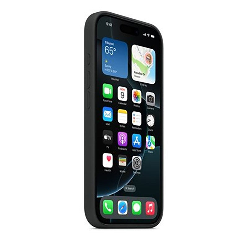 Original Apple iPhone 16 Pro Silikone Bagside - MagSafe Kompatibel - Black (MYYJ3ZM/A)