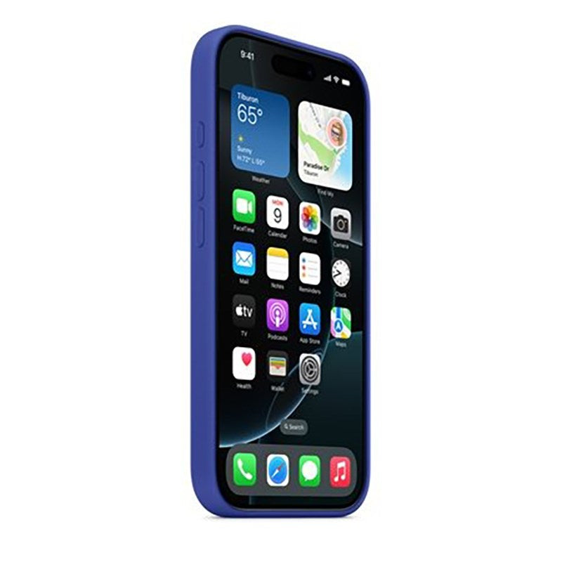 Original Apple iPhone 16 Pro Silikone Bagside - MagSafe Kompatibel - Ultramarine (MYYP3ZM/A)