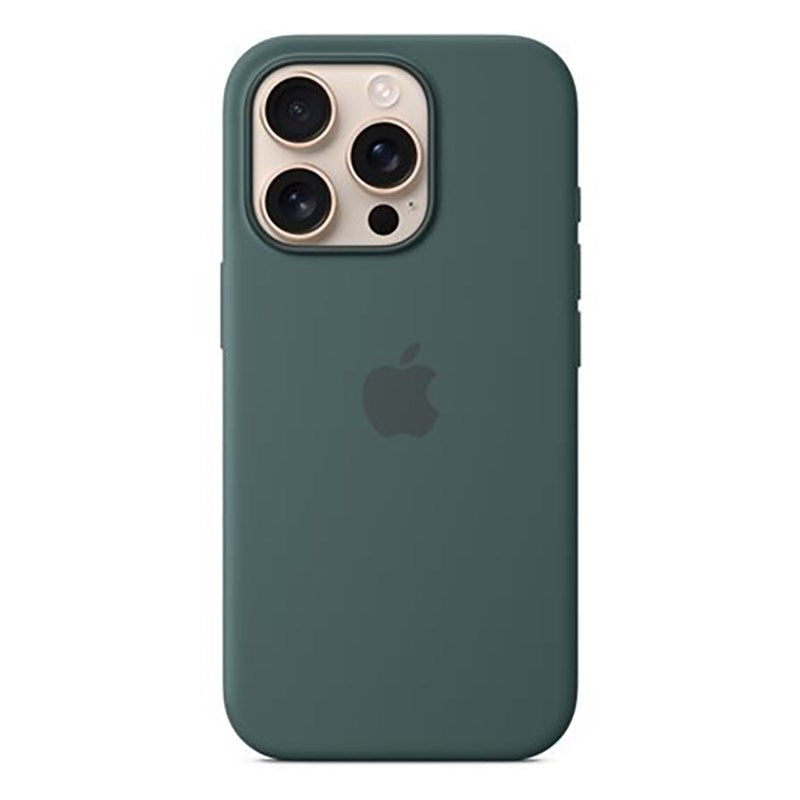 Original Apple iPhone 16 Pro Silikone Bagside - MagSafe Kompatibel - Lake Green (MYYR3ZM/A)