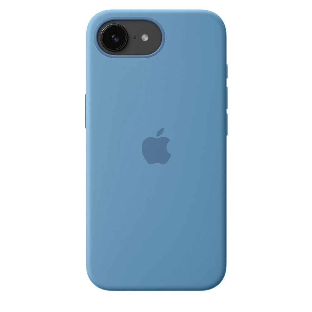 Original Apple iPhone 16e Silikone Bagside - Winter Blue (MD3Q4ZM/A)