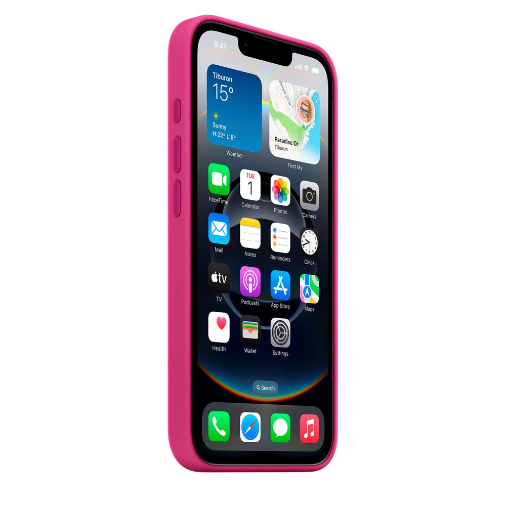 Original Apple iPhone 17e / 16e Silikone Bagside - Fuchsia (MD3W4ZM/A)