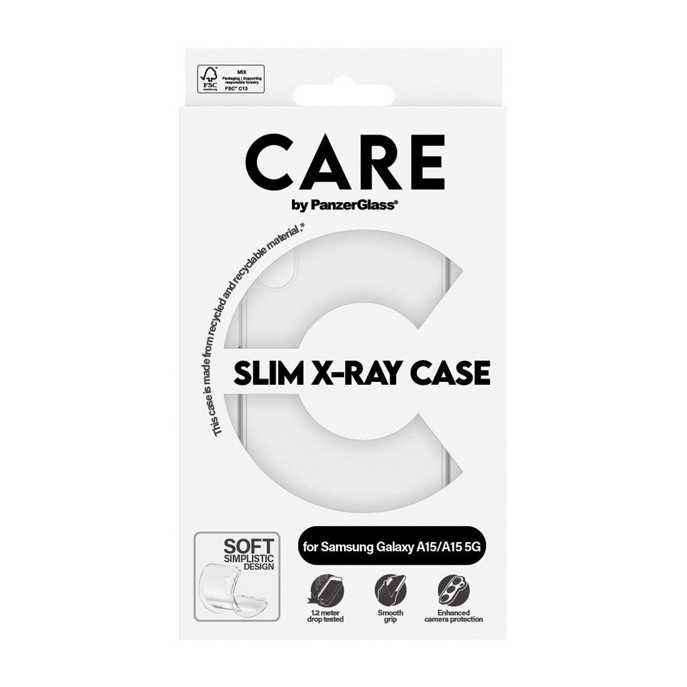 Samsung Galaxy A15 / A15 (5G) CARE by PanzerGlass FASHION X-Ray Soft Basic Mobil Cover - Transparent