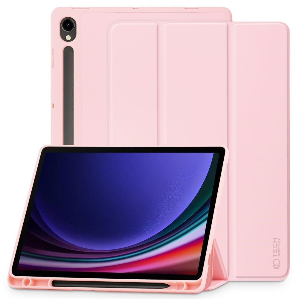 Tech-Protect Samsung Galaxy Tab S10 FE / S9 FE SC Tri-Fold Cover - Lyserød