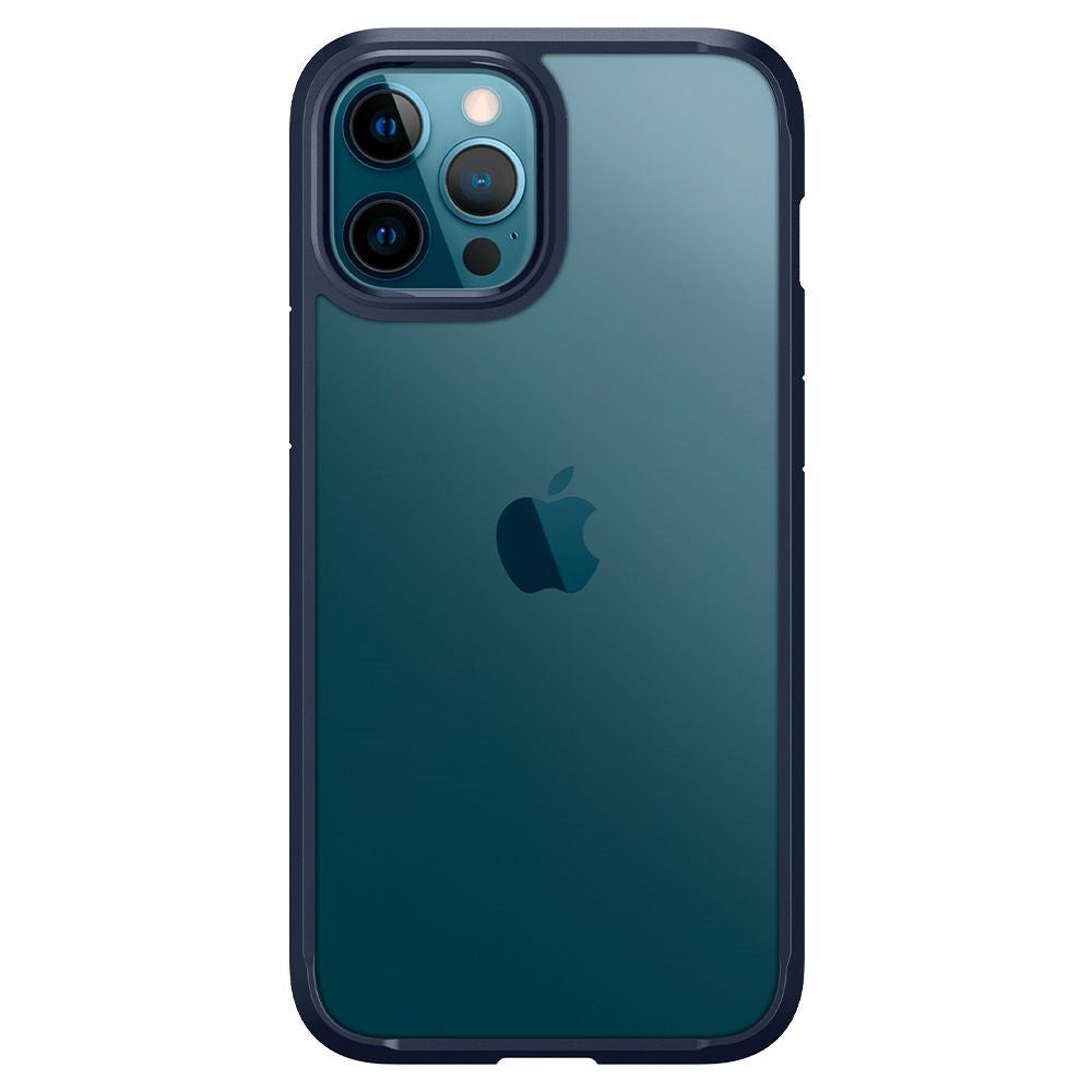 iPhone 12 / 12 Pro Spigen Ultra Hybrid Cover - Gennemsigtig / Blå