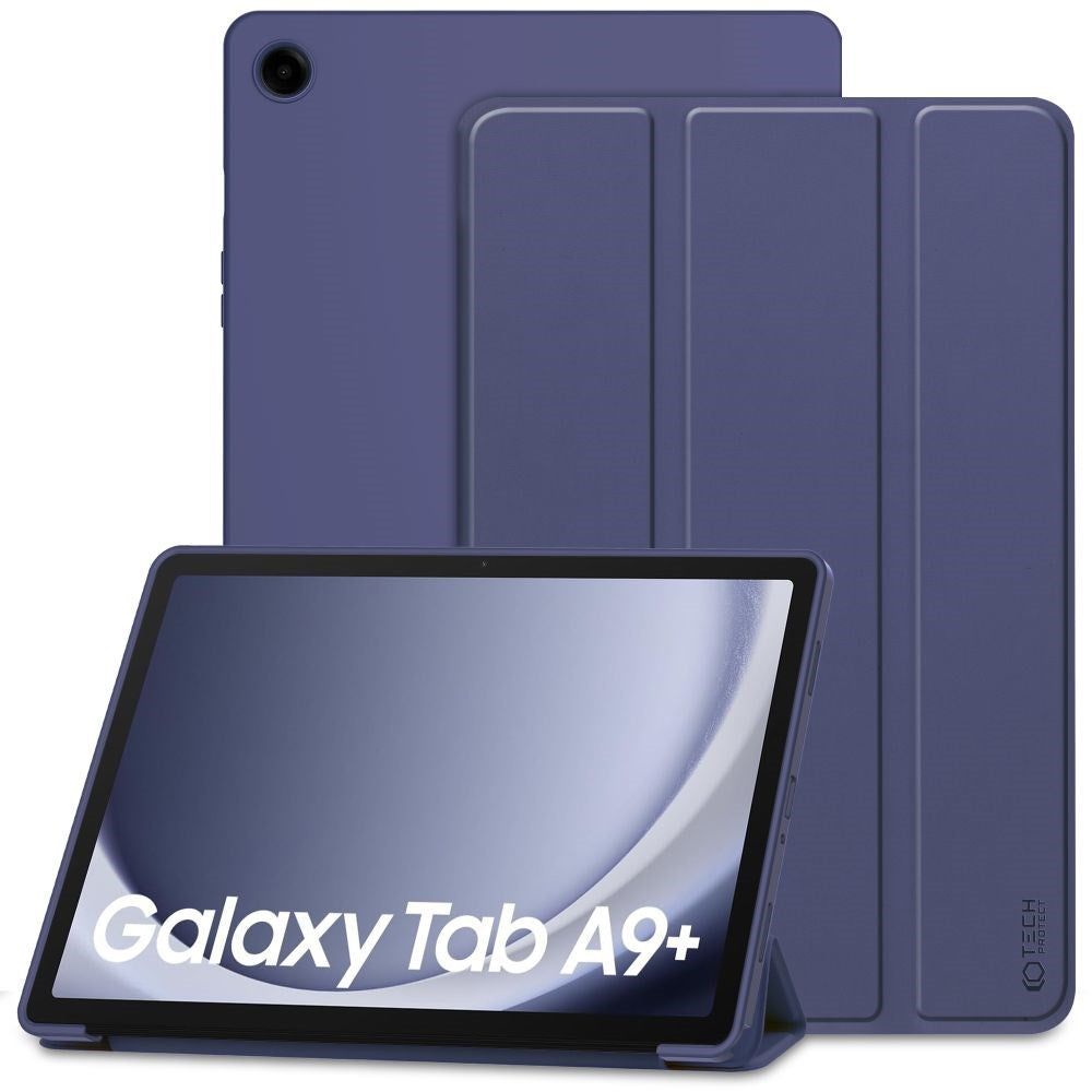 Samsung Galaxy Tab A9+ (Plus) Tech-Protect Smartcase Flip Cover - Blå